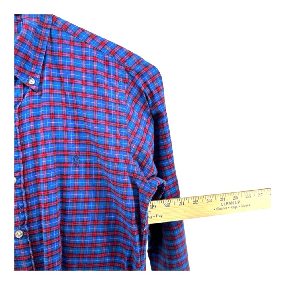 Ralph Lauren | XS Men’s Classic Fit Blue & Red Plaid Button Shirt‎ - Picture 10 of 14